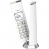 Panasonic KX-TGK210 bezdrátový pevný telefon (blokování nežádoucích hovorů, polyfonní vyzváněcí tóny, 1,5" LCD displej, režim ECO), bílá