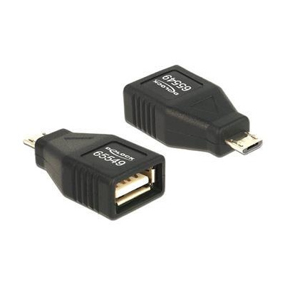 Delock Adapter USB micro-B samec > USB 2.0-A samice OTG, celý v pouzdru (65549)