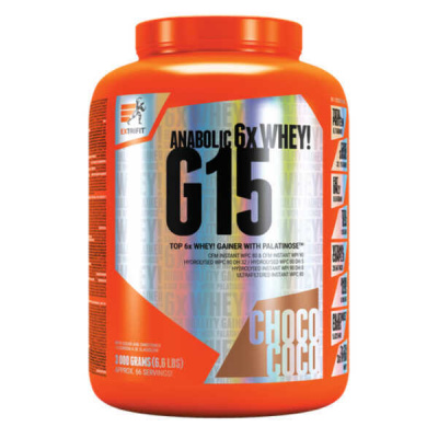 Extrifit G 15 Anabolic Gainer 3000 g jahoda - banán