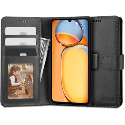 Tech-Protect Wallet knížkové pouzdro na Xiaomi Redmi 13C / Poco C65, černé