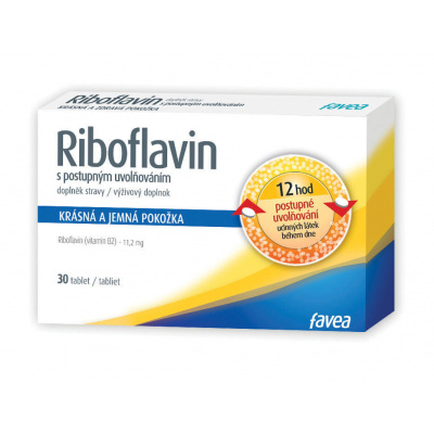 Favea Riboflavin s postupným uvolňováním tbl.30