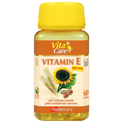 Vitaharmony Vitamin E 100 mg 60 tobolek