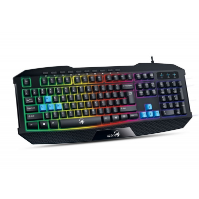 GENIUS POŠKOZENÝ OBAL - GENIUS GX GAMING Scorpion K215/ Herní drátová klávesnice/ podsvícená/ USB/ černá/ CZ+SK layout KEYG10117V