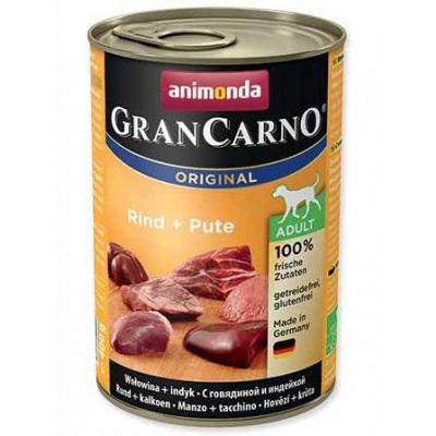 Animonda Gran Carno ADULT hovězí + krůta 12x 400 g