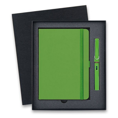 Lamy Safari Shiny Green plnicí pero, dárková sada se zápisníkem + 5 let záruka, pojištění a dárek ZDARMA