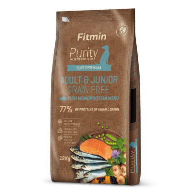 Fitmin Purity Fitmin Dog Purity Grain Free Adult&Junior Fish Menu Koupit:: 12 kg