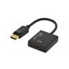 Ednet kabelový adaptér DisplayPort, DP samec - HDMI typ A samice, 0,2m, UHD 4K, aktivní, CE, zlato, černý 84517