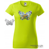 damske-tricko-potisk-motylu-menici-barvu Velikost dámská trička Basic: M šířka 47, délka 63, Odstín dámské tričko Basic: Neonově limetkové