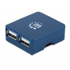 MANHATTAN USB 2.0 Micro Hub, 4 Ports, Bus Power - 160605