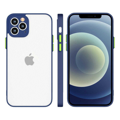 IZMAEL Silikónové flexibilní pouzdro Milky Case pro Apple iPhone 12 Pro Max - Tmavě Modrá KP11777