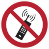 Zákazové značení, mobilní telefony musí být vypnuty – hliníkový kompozit, pr. 600 mm