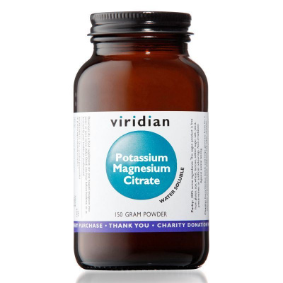Viridian Nutrition Potassium Magnesium Citrate 150g (Draslík a hořčík)