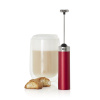 Šlehač na mléko RAPID rubby red červená metalíza - AdHoc (RAPIDO bateriový šlehač na mléčnou pěnu, červený - AdHoc)