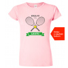 Hobbytriko Dámské tenisové tričko - Hraju za Barva: Růžová (30), Velikost: S