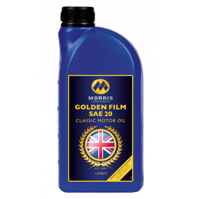 Morris Golden Film SAE 20 Classic Motor Oil, 1l (Morris Lubricants - Made in UK)