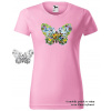 damske-tricko-potisk-motylu-menici-barvu Velikost dámská trička Basic: L šířka 51, délka 65, Odstín dámské tričko Basic: Růžové