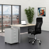 Rauman Sestava kancelářského nábytku SimpleOffice 1, 120 cm, šedá / dub světlý