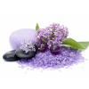 WEBLUX Fototapeta vliesová spa products and lilac flowers - 22944776 lázeňské produkty a květiny lila, 200 x 144 cm