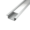 LEDprodukt LED lišta zapuštěná - BEGTIN stříbrná Délka: 1m, Typ krytky: Mléčná krytka zaklapávací (difuzor)