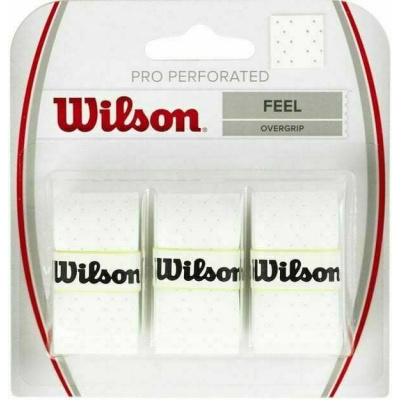 Wilson Pro Overgrip Perforated 3ks bílá