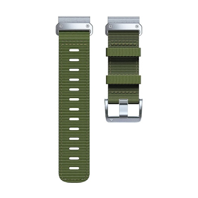 TACTIX PRO 26mm nylonový řemínek pro Garmin Fenix/Tactix černý army green zelený QuickFit Barva: Army green Silver