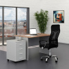 Rauman Sestava kancelářského nábytku SimpleOffice 1, 120 cm, šedá / ořech vlašský
