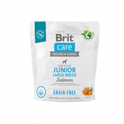 Brit Care Grain-free Junior Large Breed Salmon & Potato 1 kg