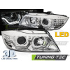 TUNINGTEC Přední světla BMW E90/E91 05-08 Angel Eyes led 3D chrom