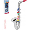 BONTEMPI Saxofon dětský stříbrný 8 klapek plast *HUDEBNÍ NÁSTROJE*