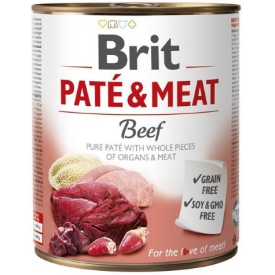 VAFO PRAHA, s.r.o. Brit Paté & Meat konz. Beef 800 g