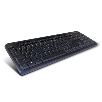 C-TECH CZ/SK KB-102M USB slim black multimediální - C-Tech KB-102M-U-BL