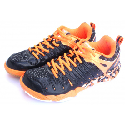 LI-NING IMPACT, ORANGE/BLACK, Pánská sálová obuv Velikost: 7 USm (EUR 39a2/3, délka stélky 245mm)