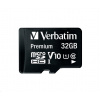 VERBATIM MicroSDHC karta 32GB Premium, U1 + SD adaptér - 44083