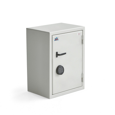 AJ Produkty Bezpečnostní skříň Contain, elektronický kódový zámek, 750x550x400 mm, bílá