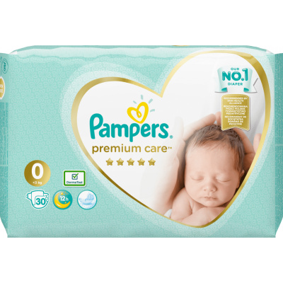 Pampers pleny Premium Care Newborn, velikost 0 30 ks