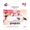 Goodram USB flash disk, USB 2.0, 64GB, UME2, UME2, bílý, UME2-0640W0R11-SP (UME2-0640W0R11-SP)