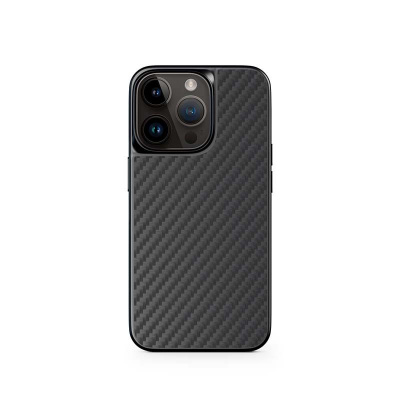 Epico Mag+ Hybrid Carbon Case - MagSafe compatible iPhone 15 Plus - černá (30024774)