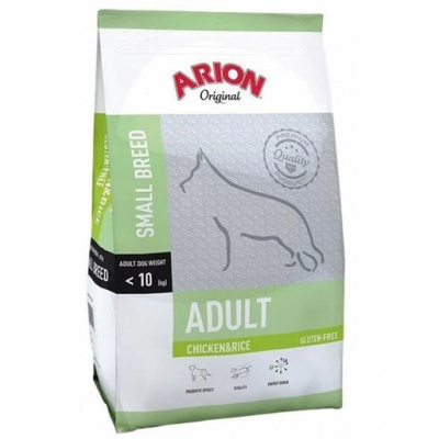 Arion Original Adult Small Bread Chicken & Rice granule s kuřecím masem a rýží pro dospělé psy malých plemen, 7,5 kg
