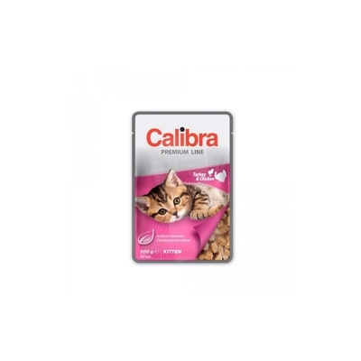 Calibra Cat kapsička Kitten krůtí a kuřecí v omáčce 100g