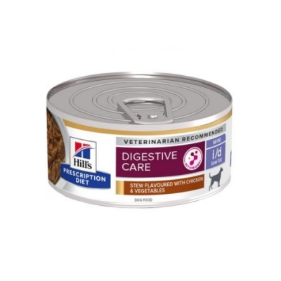 Hill's Prescription Diet Canine Stew i/d Low Fat s kuřetem, rýží a zeleninou Mini - konzerva 156g