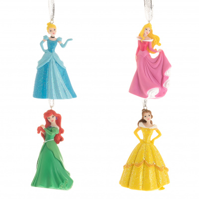 Disney - Set 4 Ozdob - Princess (Cinderella, Aurora, Belle, and Ariel)