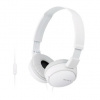 SONY stereo sluchátka MDR-ZX110AP, bílá