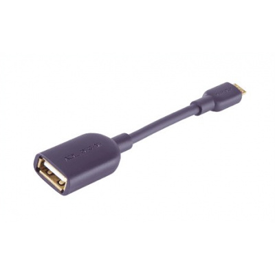 ADL Furutech OTG-MF 0,1 m (Špičková krátká OTG redukce microUSB(M) - USB(F), délka kabelu 10 cm, barva fialová)