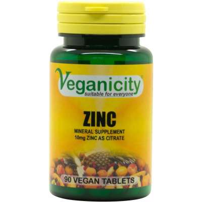 Veganicity Zinek 10 mg 90 tablet