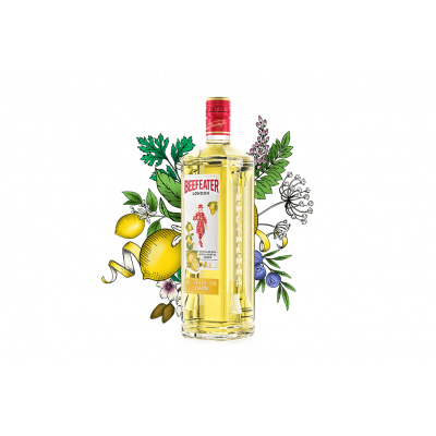 Beefeater Gin Zesty Lemon 37,5% 1l (holá láhev)