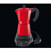 Kávovar elektrický Classico na 6 šálků červený 300 ml - Cilio Classico elektrický vařič na espresso 6 šálků červený - Cilio