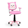 Halmar Dětská židle Kitty, růžová / bílá