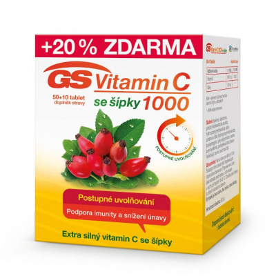 GS Vitamin C1000 se šípky tbl.50+10 2016