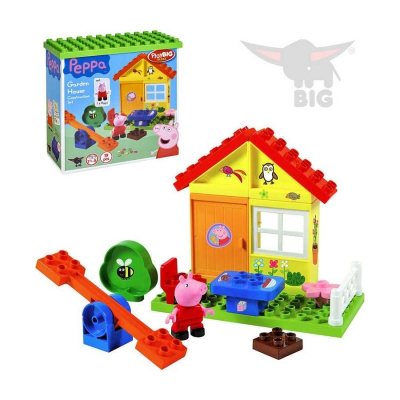 BIG PlayBig Bloxx prasátko Peppa Pig zahradní domek set s figurkou STAVEBNICE