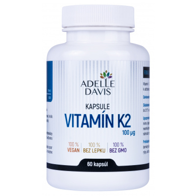 Adelle Davis Adelle Davis - Vitamin K2 (MK-7), 100 mcg, 60 kapslí 60 kps
